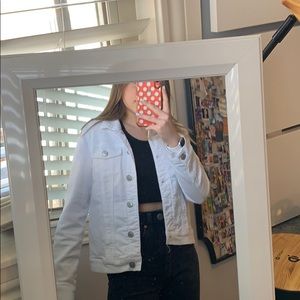 White jean jacket